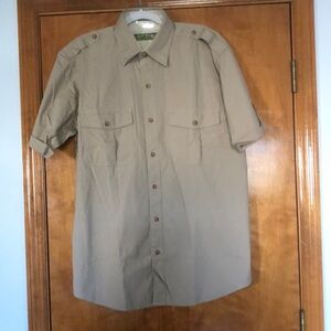 Orvis short sleeve khaki shirt NWOT